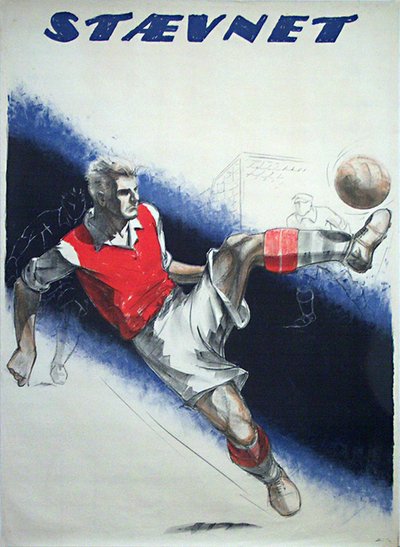 Stævnet - Soccer poster original poster designed by Sven Brasch