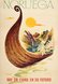 Noruega-Viking-ship-travel-poster-Norway-original-poster