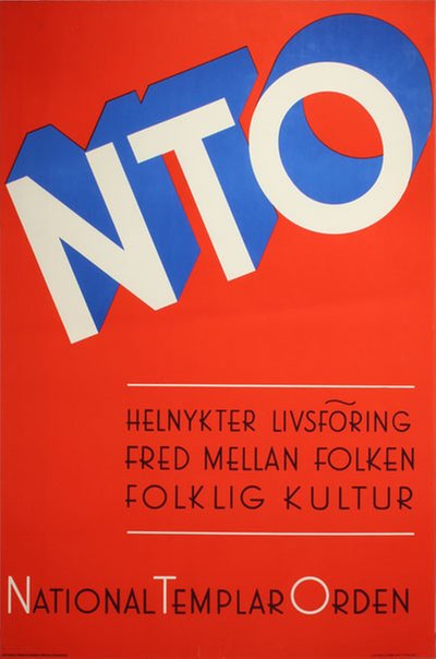 NTO National Templar Orden original poster 