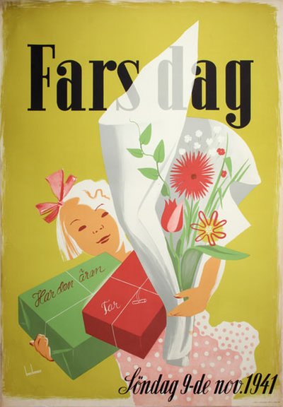 Fars Dag 9. Nov 1941 original poster designed by Beckman, Anders (1907-1967)