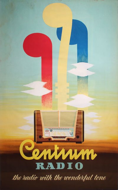 Centrum Radio the radio with the wonderful tone original poster 