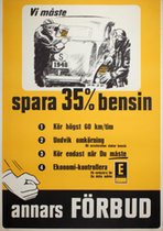 Vi måste spare 35% bensin annars förbud