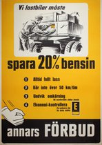 Vi lastbilar måste spare 20% bensin annars förbud