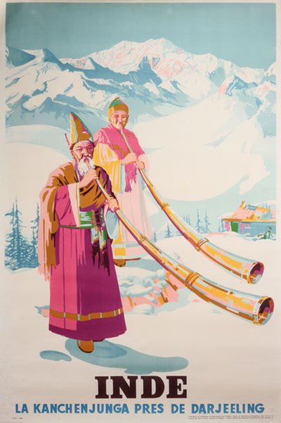 Inde India Kanchenjunga Near Darjeeling original poster 