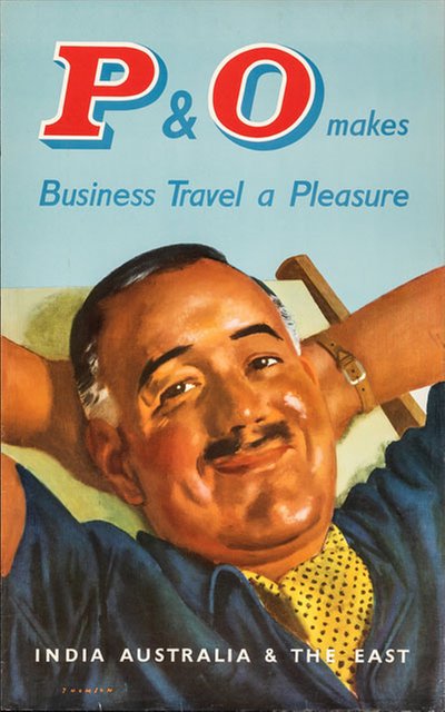 PO to India, Australia, and The East original poster designed by Thomson, Alfred Reginald (1894-1979)