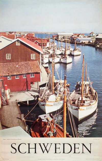 Schweden - Smögen original poster designed by Photo: Gunnar Larsson