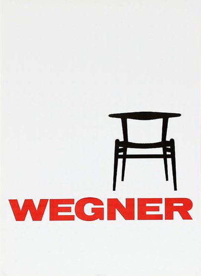 Wegner - Tyrestol - PP518 Bull Horn Chair  original poster 