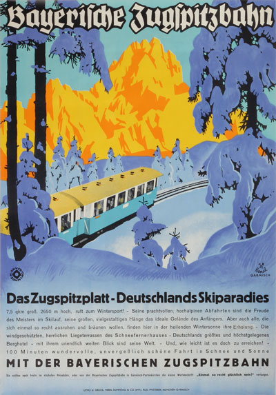 Bayerische Zugspitzbahn - Deutchlands Skiparadies (1930s
