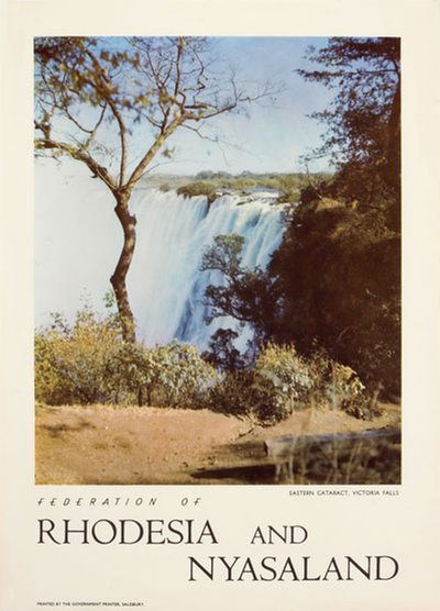 Rhodesia and Nyasaland - Victoria Falls original poster 