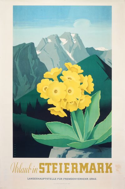 Urlaub in Steiermark original poster designed by Wagula, Hanns (1894-1964)