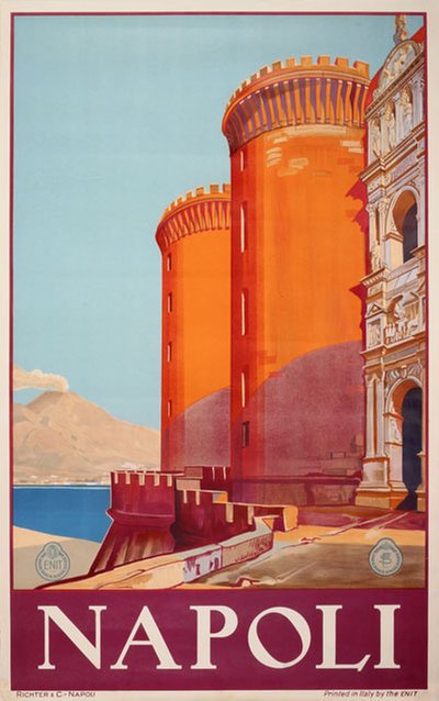 Napoli Italy original poster 