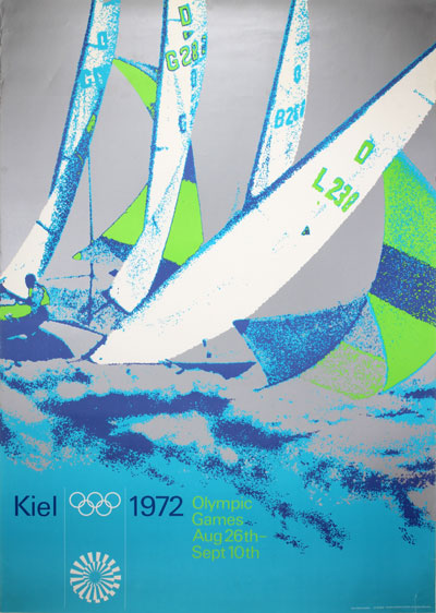 Original vintage poster OLYMPIC GAMES MUNICH 1972 Jump