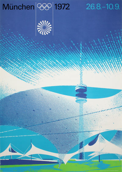 Original authentic vintage poster - Title: '1972 Olympics München