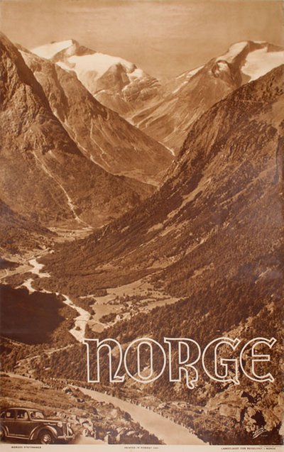 Original vintage poster 1947 designed by Photo Wilse, Anders