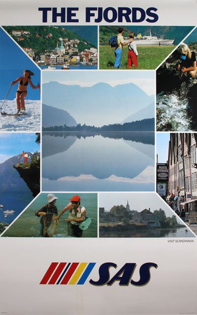 SAS - The Fjords Visit Scandinavia original poster 