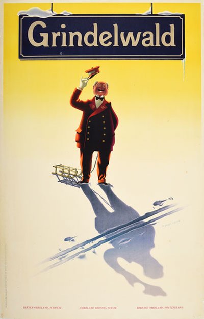 Grindelwald original poster designed by Leupin, Herbert (1916-1999)