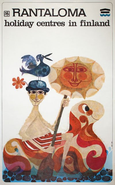 Rantaloma Finland original poster designed by Louhi, Matti (1936-2020) 