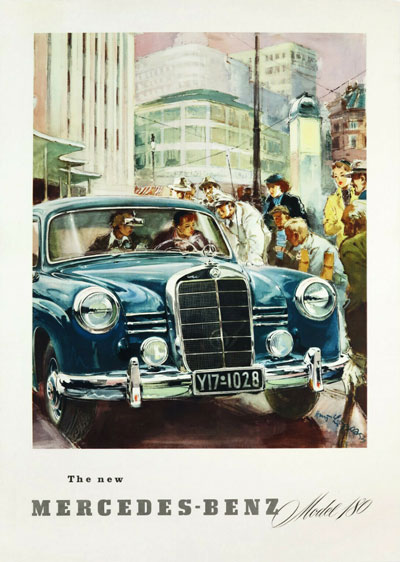 JS Poster Mercedes-Benz Familie Taxi 