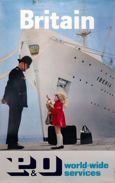 Britain PO Lines  World Wide Service original poster 