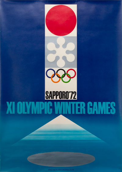 1972 XI Olympic Winter Games ポスター 4枚セット Sapporo 1972 - XI Winter Olympic Games (1970s) - Original Vintage