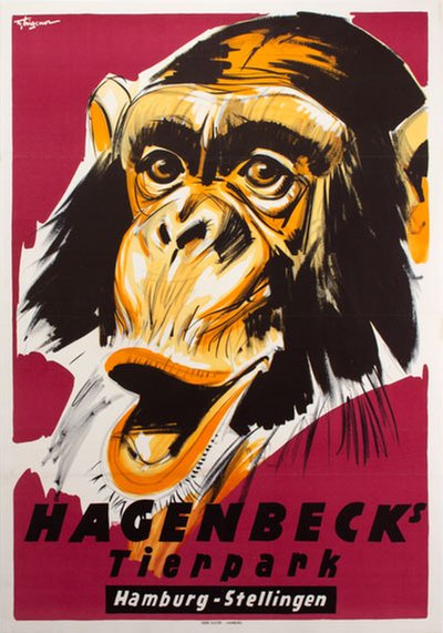 Hagenbeck Tierpark Hamburg-Stellingen original poster 