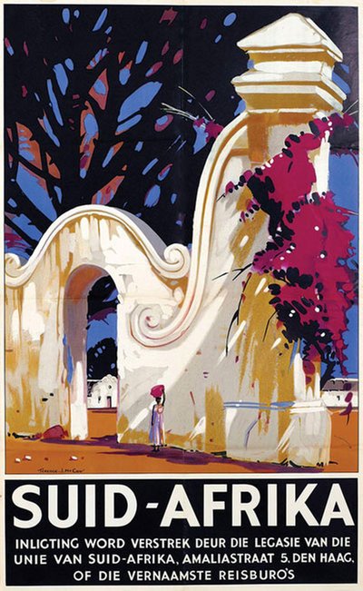 Suid-Afrika original poster designed by McCaw, Terence J. (1913-1978)