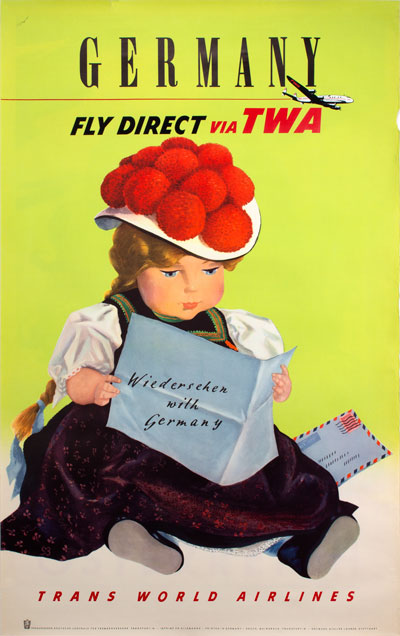 Germany TWA (1960s) - Original Vintage Poster | PosterTeam
