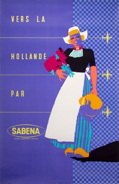 Sabena - La Hollande par Sabena original poster 