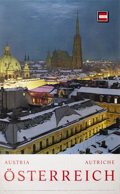 Autriche Austria Osterreich Wien original poster designed by Photo: Arkiv