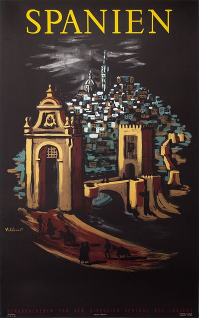 Spain original poster designed by Villemot, Bernard (1911-1989) 