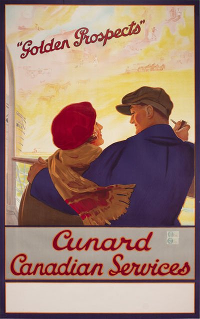 Golden Prospects - Cunard Canadian Services original poster 
