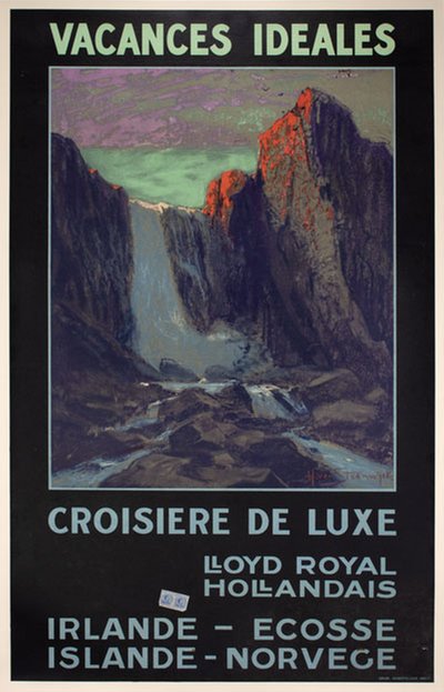 Vacances Ideales Croisiere de Luxe original poster designed by van Steenwijk, Hendrik (1864-1937)