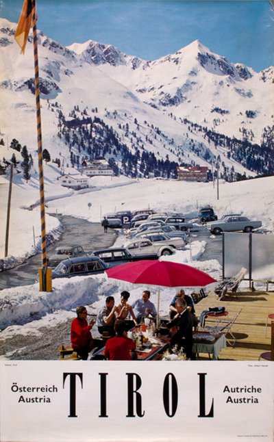 Tirol Kühtai Austria original poster designed by Photo: Alberth Herndl