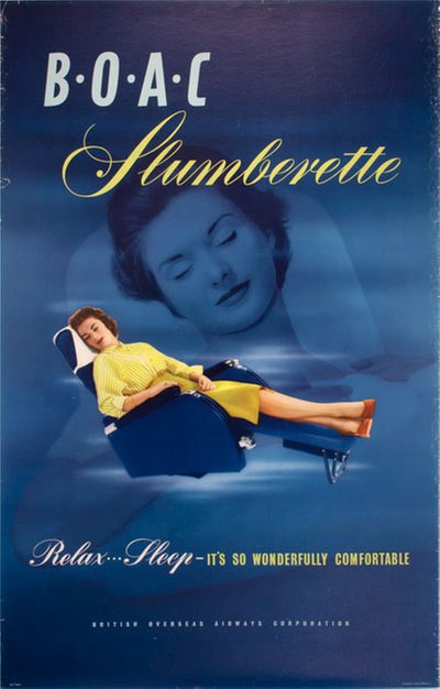 BOAC Slumberette original poster 