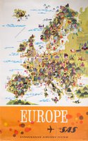 SAS Europe map 1963