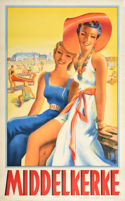 Middelkerke original poster designed by Berckmans, Roger 