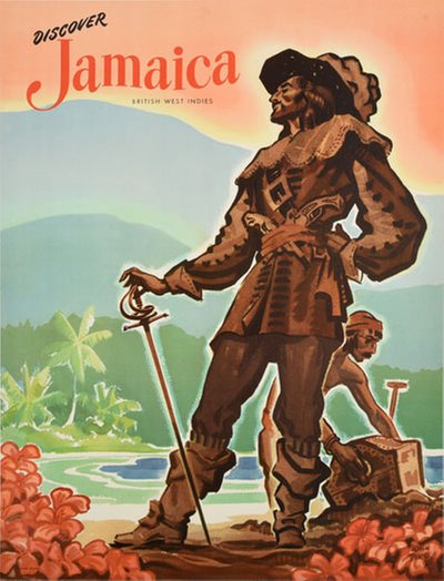 Discover Jamaica - British West Indies original poster designed by Pike, John (1911-1979)