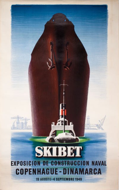 Skibet original poster designed by Hansen, Aage Sikker (1897-1955)
