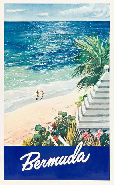 Bermuda original poster designed by Lemen, Frank (1902–1985)