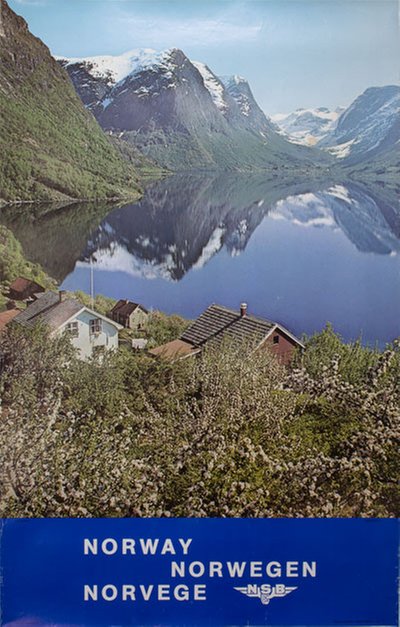 Norway Norge Norwegen Stryn original poster 