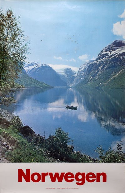 Norwegen original poster designed by Photo: Johan Berge