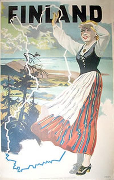 Finland original poster designed by Olavi Vepsäläinen