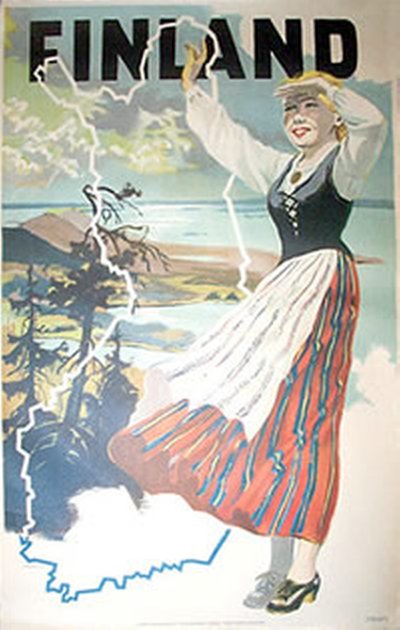 Finland original poster designed by Olavi Vepsäläinen