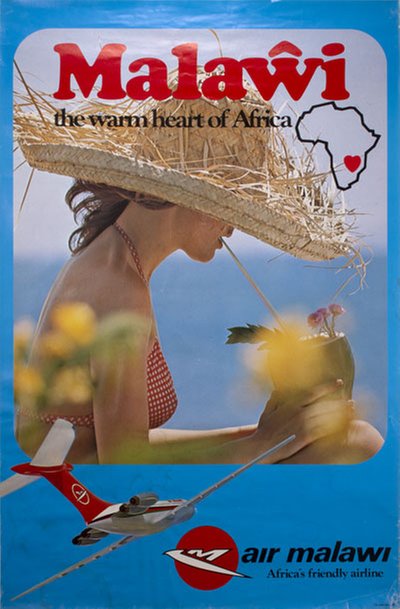 Malawi the warm heart of Africa original poster 