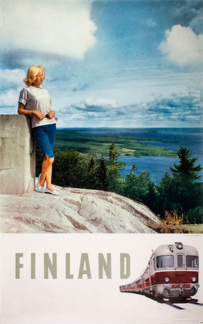 Finland - the Koli heights original poster designed by Photo: Igor Ahvenlahti