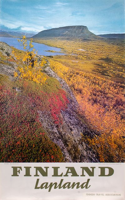 Finland Lapland Kilpisjärvi original poster designed by Photo: Matti Poutvaara