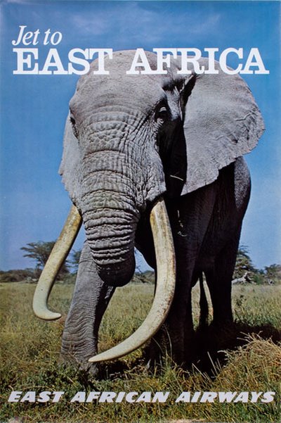 Jet to East Africa - East African Airways original poster 