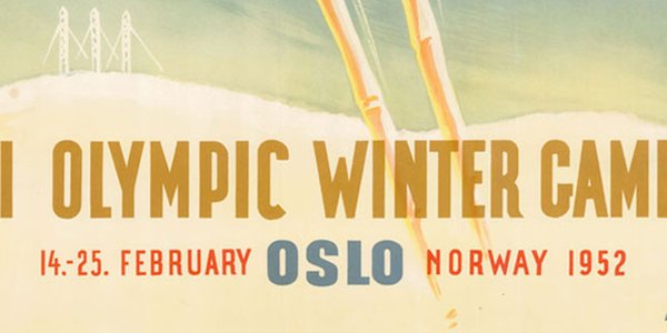 The posters of VI Olympic Winter Games 1952 Oslo Norway
