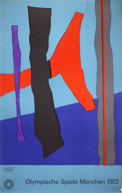 1972 Olympische Spiele Munchen 1972 original poster designed by Winter, Fritz (1905-1976)