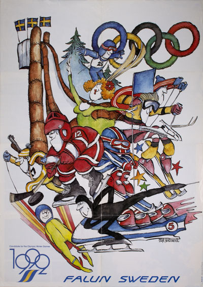 1992 Falun Sweden (1986) - Original Vintage Poster | PosterTeam